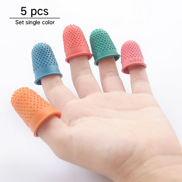 5Pcs Counting Cone Rubber Thimble Protector Sewing Quilter Finger Tip Craft WM 5Pcs Counting Cone Rubber Thimble Protector Sewing Quilter Finger Tip Craft WM